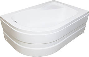 Душовий піддон 120*80*45 см акриловий асиметричний з панеллю та сифоном Ferisiya Shower (Туреччина) правий, фото 1