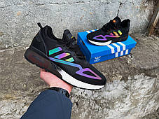 Чоловічі кросівки Adidas ZX 2K Boost хамелеон рефлектив, фото 4