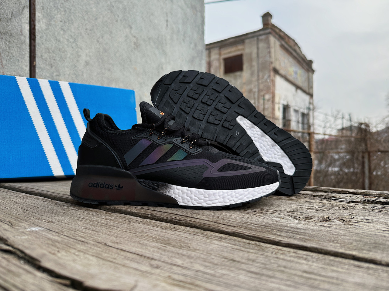Чоловічі кросівки Adidas ZX 2K Boost хамелеон рефлектив