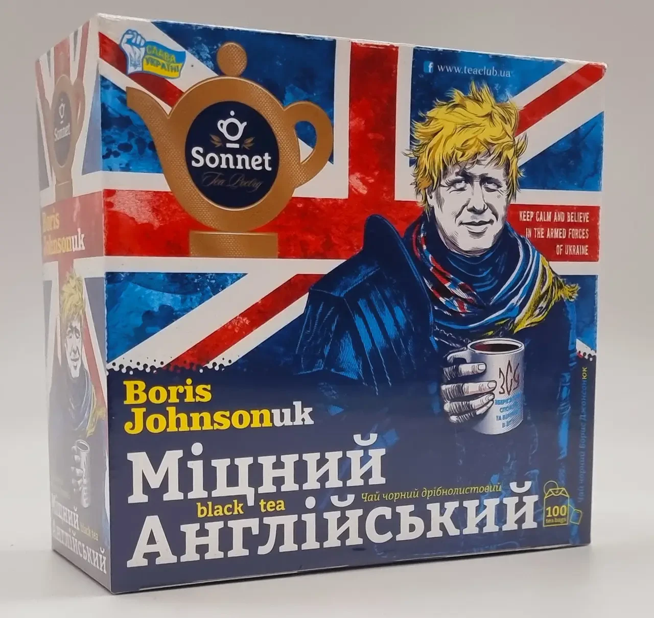 Чай чорний Sonnet Boris Johnsonuk міцний англійський 100 пакетиків