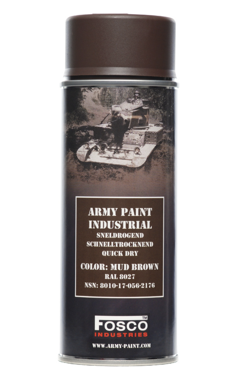 Оригінальна маскувальна фарба (НАТО) FOSCO ARMY PAINT 400ml (Brown)