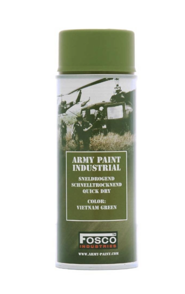 Фарба маскувальна, професійна (НАТО) FOSCO ARMY PAINT 400 ml - Vietnam Green