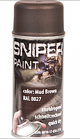 Фарба-спрей маскувальний для зрої, прицілів FOSCO SNIPER PAINT - 150 ml -  Mud Brown RAL (коричневий матовий)