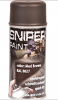 Краска для маскировки оружия, прицелов FOSCO SNIPER PAINT - 150 ml - Mud Brown RAL (коричневый матовый)