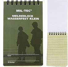 Блокнот вологостійкий 75х130мм MIL-TEC 15981001