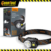 Налобний світлодіодний ліхтарик VIDEX VLF-H075C 550Lm 5000K