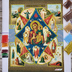 А3Р_077 Божа Матір Неопалима Купина, набір для вишивки бісером ікони