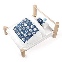 Лежак - ліжко для кішок 53 х 47 х 13 см Біло-синій