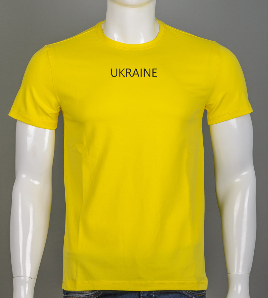Футболка чоловіча Ukraine 2308м (Уп.4шт M-XXL), Жовтий