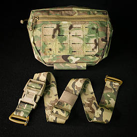 Підсумок сумка напашник Laser cut MultiCam CORDURA, Підсумок на бронежилет плитоноску