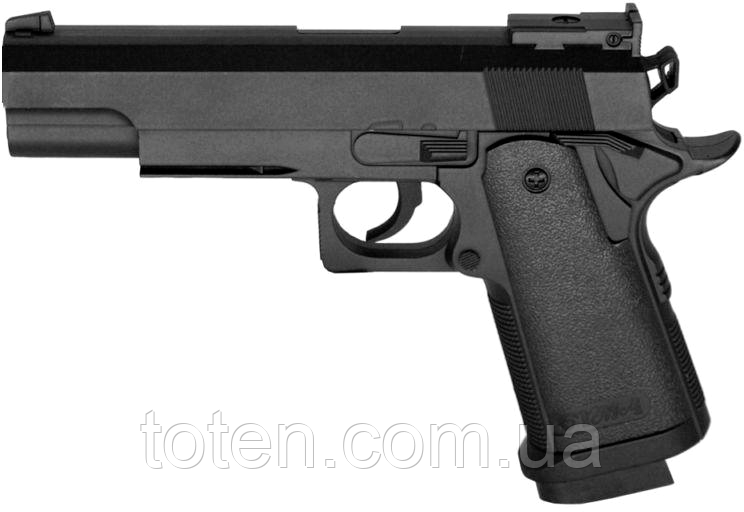 Пістолет металевий кольт стріляє кульками 6 мм Colt 1911 - A1, фото 1