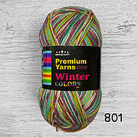 Пряжа для шкарпеток Premium Yarns Winter Color 801