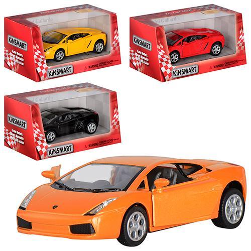 Машина металева "KINSMART" КT 5098 W Lamborghini Gallardo, 4 кольори