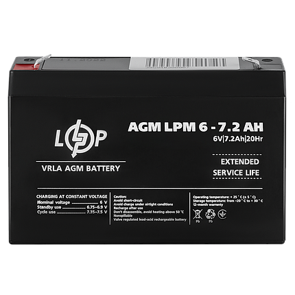 Logic Power AGM LPM 6 V 7.2 Ah, фото 2