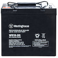 Свинцево-кислотна акумуляторна батарея Westinghouse Deep Cycle, 12V, 50Ah, terminal T14, 1шт 230*138*211