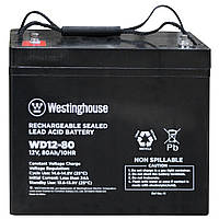 Свинцево-кислотна акумуляторна батарея Westinghouse Deep Cycle, 12V, 80Ah, terminal T14, 1шт 260*168*211