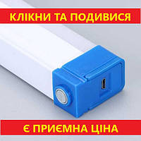 Аварийный аккумуляторный светодиодный LED фонарик USB, ручной, карманный с магнитами