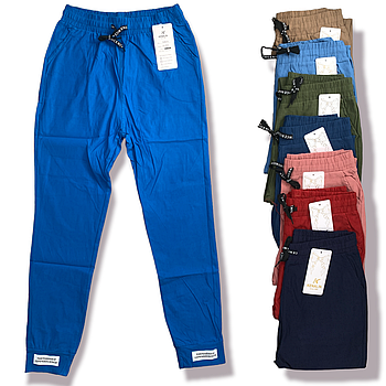 Джогери жіночі бавовна кольорові Kenalin, розмір L-XL, асорті, 508-9