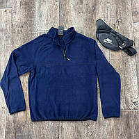 Чоловіча Фліска Nike темно-синій колір, Флісова утеплена кофта синя Найк