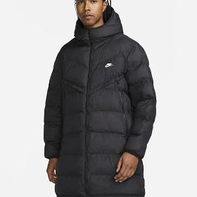 ЧОЛОВІЧА ДОВГА ЗИМОВА КУРТКА NIKE SPORTSWEAR STORM-FIT WINDRUNNER DR9609-010 ОРИГІНАЛ