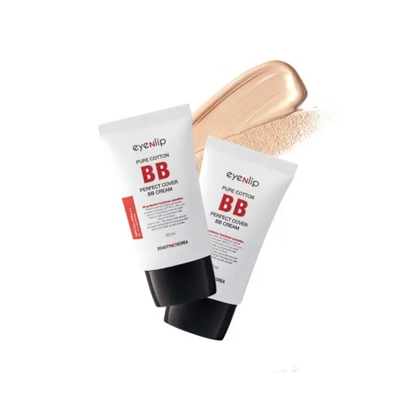 Зволожуючий ВВ-крем з гіалуронової кислотою EYENLIP Pure Cotton Perfect Cover BB Cream (SPF50+/PA+++) 30ml 23 Natural Beige