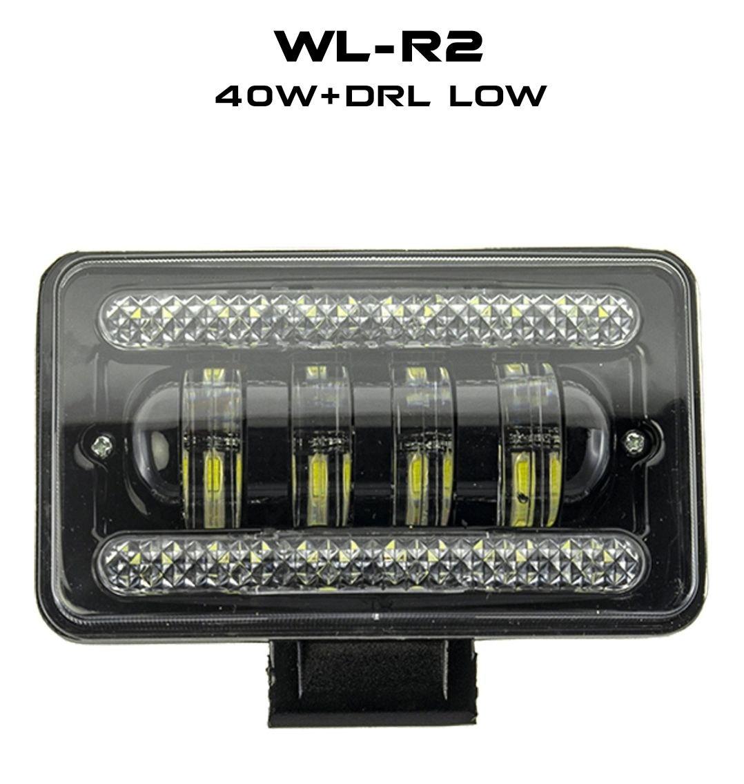 Фара світлодіодна Led Cyclone WL-R2 40w+DRL LOW 12v 24v