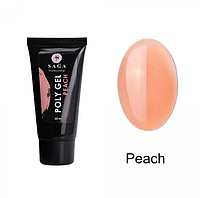 Полігель Saga Professional Poly Gel Peach, 30 мл