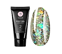 Полігель Saga Professional Poly Gel Exclusive 02, 30 мл