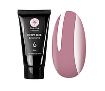 SAGA  professional POLY GEL exclusive 30 мл 06