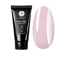 SAGA  professional POLY GEL exclusive 30 мл 07