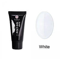 Полігель Saga Professional Poly Gel White, 30 мл