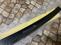 Накладка на бампер із загином Nissan Rogue з 2017-2020 рр. (Carbon)