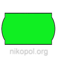 Цінник фігурний 2,6 х1, 2см, зелений (1000 шт.)