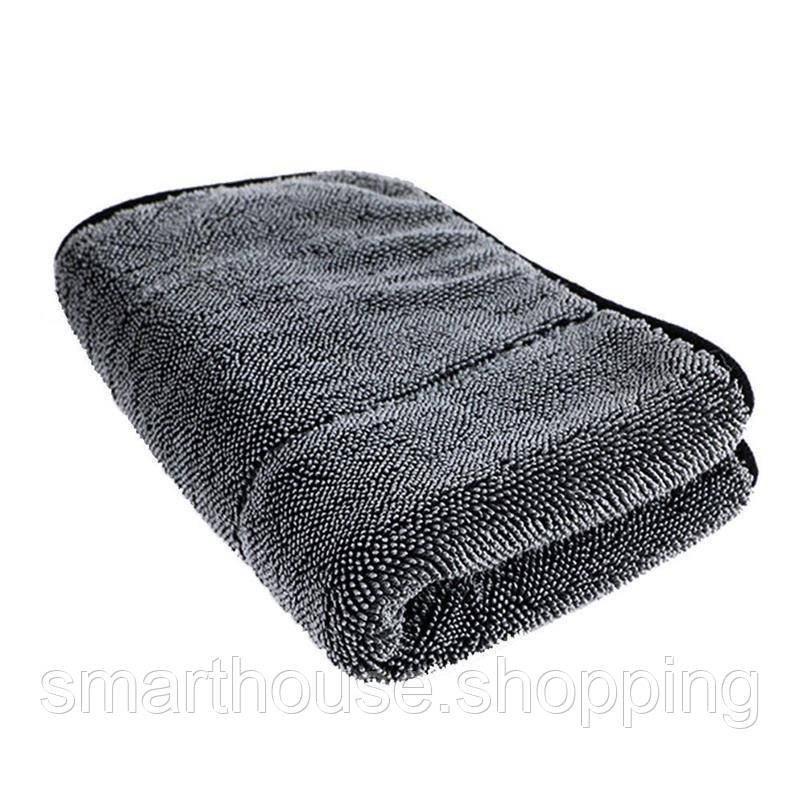 Мікрофібра (авторушник) ColorWay автомобільна універсальна Extra Dry 1200gsm 50х60см сіра (CW-5612), фото 1