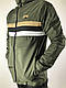Чоловіча ветровка з плащової тканини CAT Khaki, Куртка кельми Хакі, плащівка на змійці з капюшоном. Чоловічий одяг, фото 5