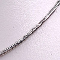 Ланцюжок родій. Плетіння круглий снейк Xuping. Довжина: 44,5 см. Ширина: 1 мм.