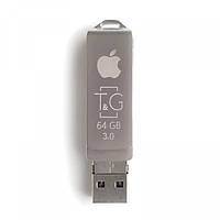 Флеш-накопичувач  T&G OTG USB to Lightning 64GB Metal Series