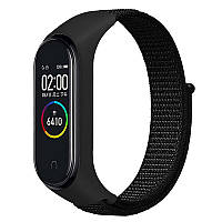 Ремешок Nylon для Xiaomi Mi Band 3/4/5/6 Ремешки, Нейлон, Черный