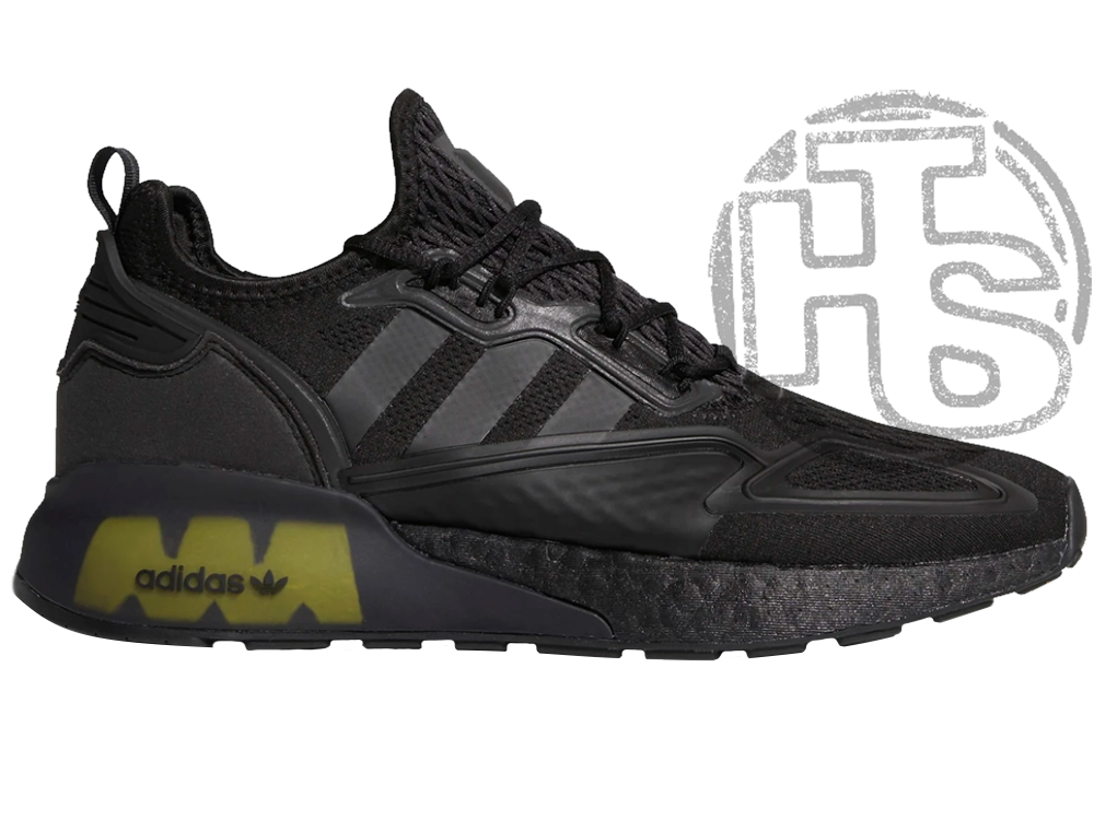 Чоловічі кросівки Adidas ZX 2K Boost Core Black Solar Yellow FV8453