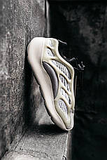 Чоловічі кросівки Adidas Yeezy 700 V3 Azael Cream Black Blue FW4980, фото 3