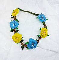 Грецький вінок. Пов'язочка з квітами