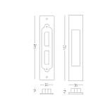 Ручка для розсувних дверей MVM SDH-2 Black, чорний, фото 3
