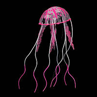 Медуза, декор для аквариума Розовый