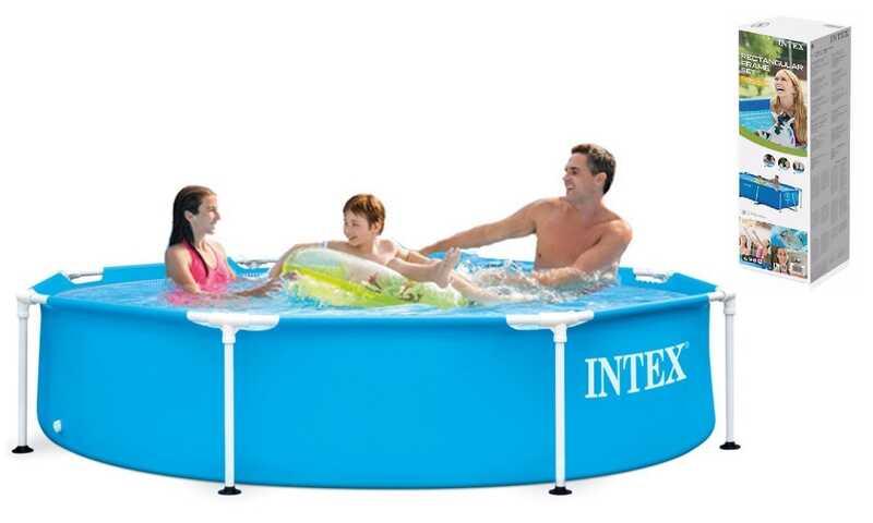 Каркасний басейн Intex 244х51 см 28205, круглий, інтекс, об'єм води — 1828 л