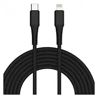 Дата-кабель Gelius GP-UC104 USB Type C (тато) - Lightning (тато) 1м Black 18W PD