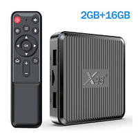 Смарт ТВ-приставка X98Q 2гб 16Гб S905W2 Android 11 tv box 2-16 ТБ Фільми Smart tv box