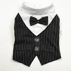 Костюм для котів Pet Style "Джентельмен" Чорно-білий XS