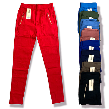 Штани жіночі бавовна кольорові Kenalin, розмір S-M, асорті, 503-2