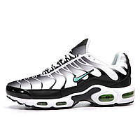 Мужские кроссовки Nike Air Max Plus TN Black White Mint, черно-белые кроссовки найк аир макс тн плюс