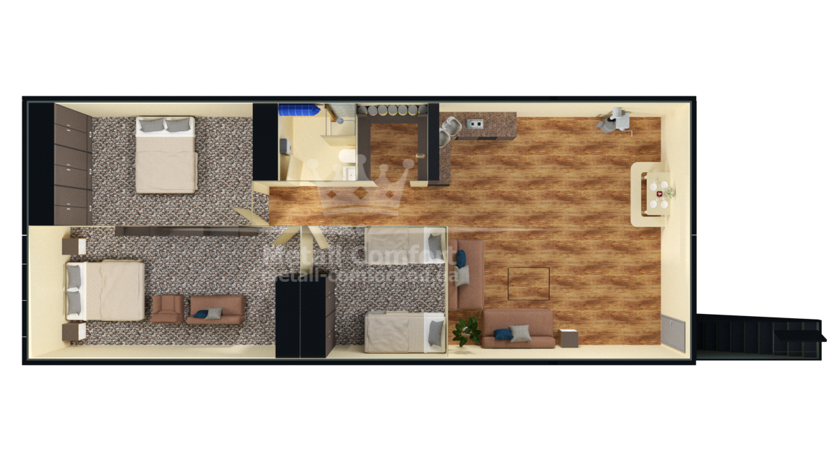 Bomb Shelter Complex "The Admiral" 20' x 50'